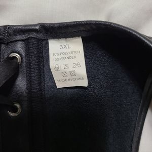 Pleather Under Bust Vest